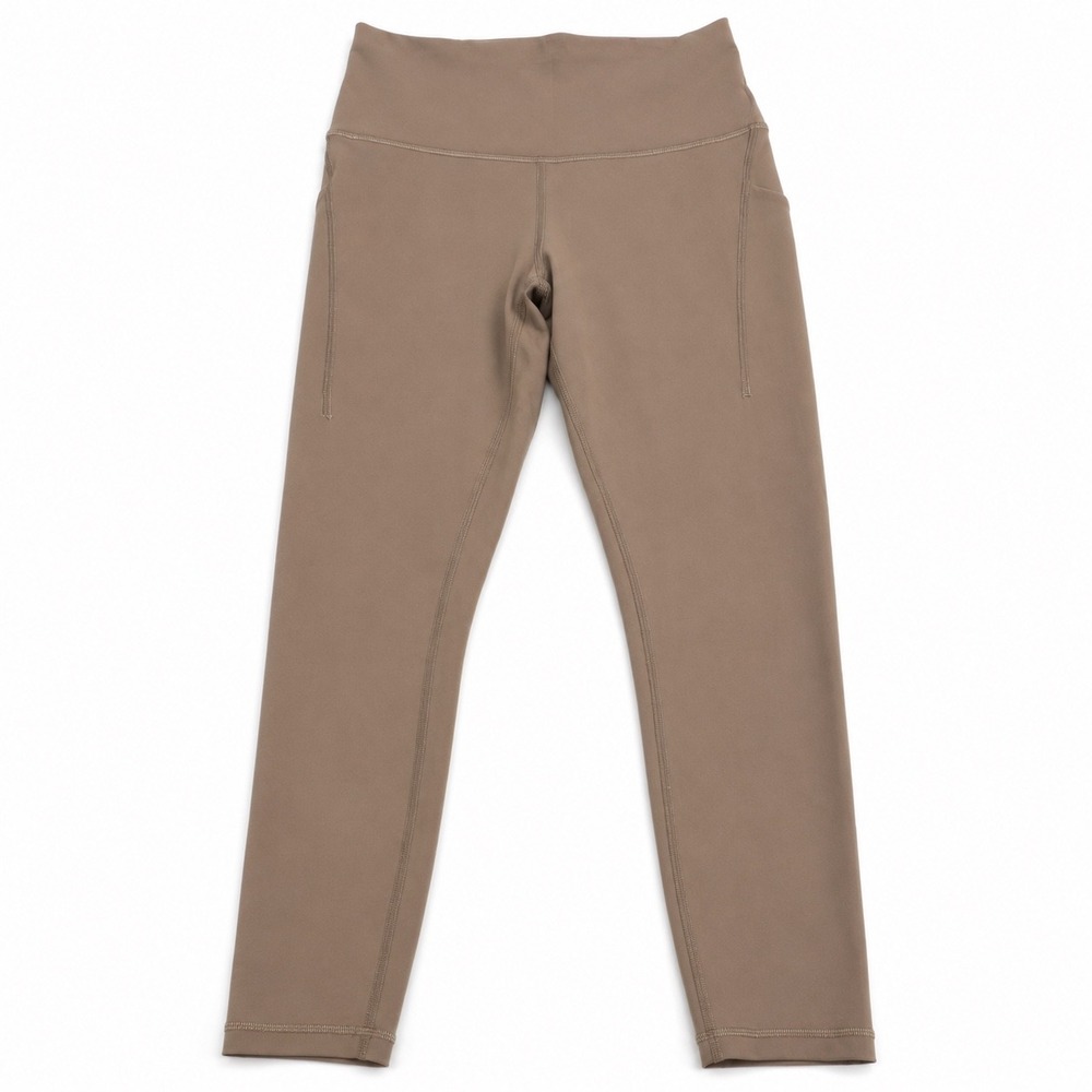 Lululemon Invigorate High-Rise Tight 25‎ Everlux Taupe Brown Leggings Size 8